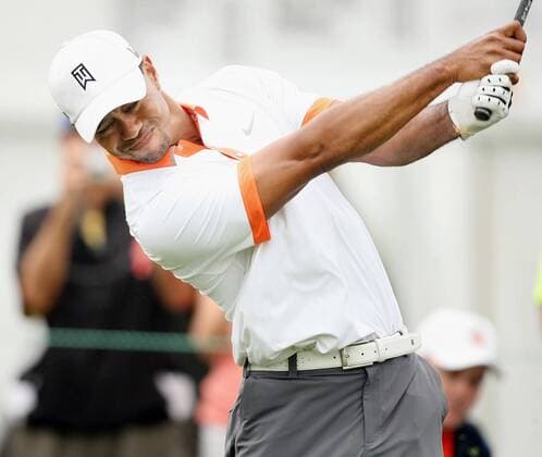 March 20, 2013 - Orlando, FL, USA - Tiger Woods tees off on the seventh hole during the Pro-Am tournament of the Arnold Palmer Invitational at the Bay Hill Club & Lodge in Orlando, Florida, Wednesday, March 20, 2013. Pro-Am tournament of the Arnold Palmer Invitational - ZUMAm67