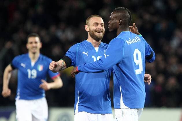 Mario Balotelli Daniele De Rossi - Italy vs Brazil at Geneva PaoloxNucci