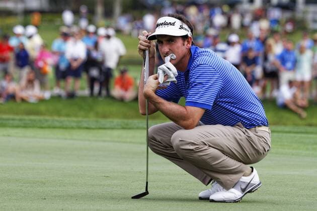March 23, 2013 - Orlando, Florida, U.S - GONZALO FDEZ-CASTANO eats his glove on the 17th green during the third round of the Arnold Palmer Invitational at the Bay Hill Club and Lounge in Orlando, Fl. Golf 2013 - Arnold Palmer Invitational - Round Three  - ZUMArno