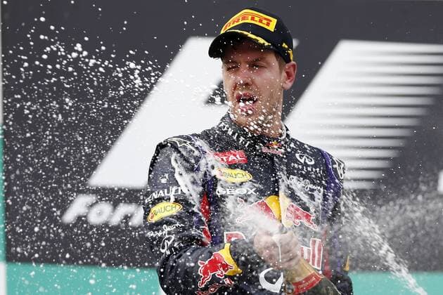 Motorsports: FIA Formula One World Championship 2013, Grand Prix of Malaysia, 1 Sebastian Vettel (GER, Infiniti Red Bull Racing), xHOCHxZWEIx