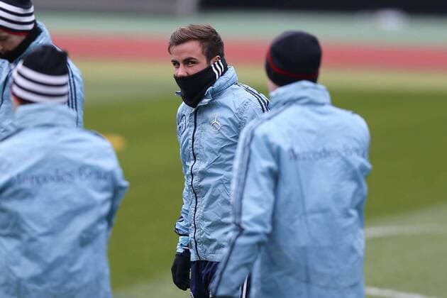 24.03.2013 - Fussball - DFB Deutsche Nationalmannschaft - WM-Qualifikation - Training - MaWi - Mario Götze Goetze (19, Deutschland) Einzelbild