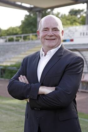 13.08.2012, 1.Liga, Frauen, 1. FFC Frankfurt, Teampräsentation Siegfried Dietrich (Manager, 1. FFC Frankfurt).