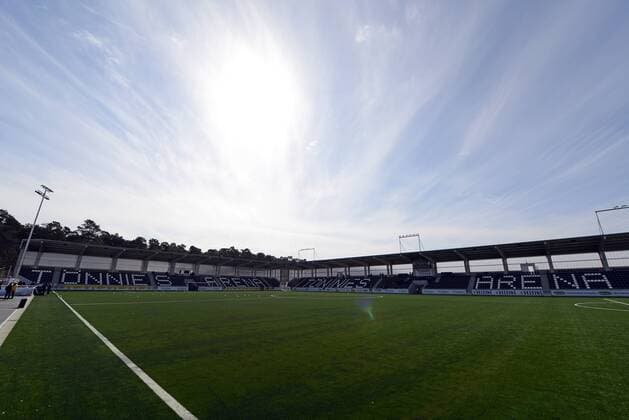 Fußball, Stadiongeschichte FSV Frankfurt 24.03.2013, xjhx, 1.Bundesliga, Frauen, FSV Gütersloh 2009 - 1.FFC Frankfurt, v.l. Stadionansicht Tönnies Arena