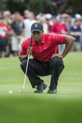 March 24, 2013: Tiger Woods lines up his birdie putt on the par 3 2nd during final round golf action of the Arnold Palmer Invitational presented by Mastercard held at Arnold Palmer s Bay Hill Club & Lodge in Orlando, FL PGA Golf Herren 2013: Arnold Palmer Invitational MAR 24 - ZUMAcg2