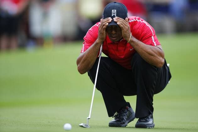 March 24, 2013 - Orlando, Florida, U.S - TIGER WOODS prepares for his putt on the second hole during the final round of the Arnold Palmer Invitational at the Bay Hill Club and Lodge. Golf 2013 - Arnold Palmer Invitational - Final Round  - ZUMAr11