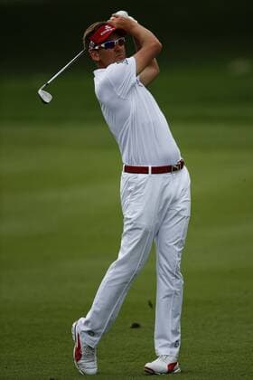 March 24, 2013 - Orlando, Florida, U.S - IAN POULTER on his second shot out of the fairway on the first hole during the final round of the Arnold Palmer Invitational at the Bay Hill Club and Lodge. Golf 2013 - Arnold Palmer Invitational - Final Round  - ZUMAr11