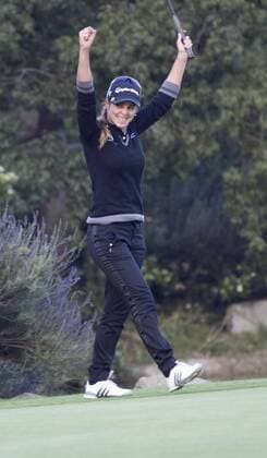 March 24, 2013 - Carlsbad, California, U.S - Beatriz Recari of Spain wins the fourth annual LPGA Golf Damen KIA Classic, after two rounds of sudden death against I.K. Kim of South Korea. The tournament was played this year at Park Hyatt Aviara Resort, Carlsbad CA, March 24, 2013. 4th Annual LPGA Golf Damen KIA Classic  - ZUMAp12