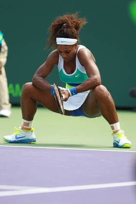 March 24, 2013 - Miami, Florida, U.S - Serena Williams of USA celebrates a point during fourth round match at the Sony Open at Crandon Park Tennis Center on March 24, 2013 in Key Biscayne, Florida. Tennis 2013 - Sony Open - Day 8 - ZUMAs30