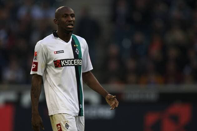 07.02.2009, 1. Bundesliga, Borussia Moenchengladbach - 1899 Hoffenheim v.l. Steve Gohouri (Bor. MÂ Gladbach), Bor. MÂ Gladbach : 1899 Hoffenheim 1:0