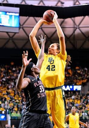 March 26, 2013 - Waco, TX, U.S - March 26, 2013 Baylor guard Brittney Griner 42 shoots over Florida State forward Natasha Howard 33 during second round of NCAA College League USA Women s Basketball regional tournament at Ferrell Center in Waco, TX. NCAA College League USA Women s Basketball 2013: Baylor vs Florida State MAR 26 - ZUMAc04