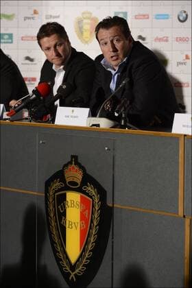 Marc Wilmots - Pressekonferenz in Brüssel - 27 03 2013 Photonews Panoramic 
