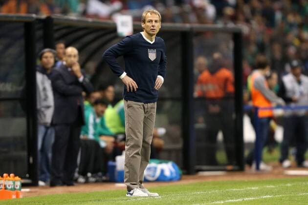 26 March 2013: U.S. head coach Jurgen Klinsmann (GER). The Mexico Men s National Team played the United States Men s National Team at Estadio Azteca in Mexico City, Mexico in a CONCACAF World Cup Qualifying Final Round match for the 2014 FIFA World Cup. The game ended in a 1-1 tie. SOCCER: MAR 26 United States at Mexico Icon918130326098 EDITORIAL USE ONLY