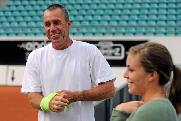 19.05.2011, Tennis, Cup of Legends 2011 Pressekonferenz v.l. Ivan Lendl