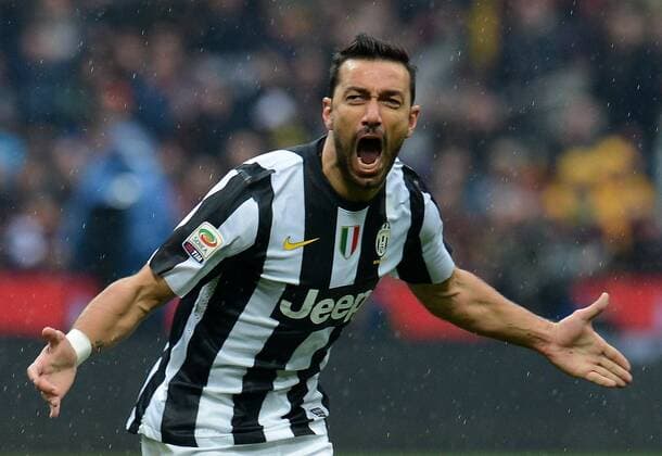 Football - soccer: Serie A, Inter Mailand - Juventus Turin; Fabio Quagliarella - Torjubel xHOCHxZWEIx xItalyxPhotoxPressx 