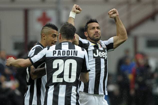 Goal Celebration , Fabio Quagliarella Juventus.Milano 30 03 2013 Stadio Giuseppe Meazza - San Siro Milano.Football Calcio Serie A 2012 13.Inter Mailand - Juventus Turin. federicoxtardito