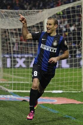 Milano 30 03 2013 - Serie A Inter Mailand - Juventus Turin; Jubel Rodrigo Palacio 