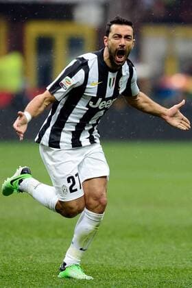 Milano 30 03 2013 - Serie A Inter Mailand - Juventus Turin; Jubel Fabio Quagliarella 