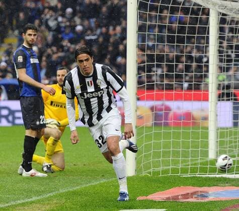 Milano 30 03 2013 - Serie A Inter Mailand - Juventus Turin; Jubel Alessandro Matri 