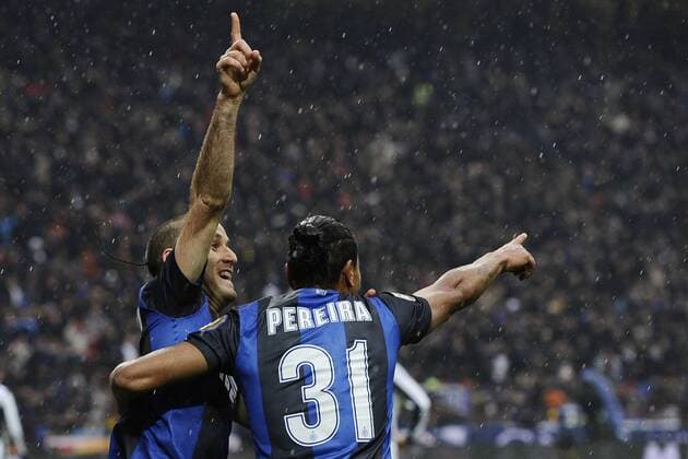 Milano 30 03 2013 - Serie A Inter Mailand - Juventus Turin; Jubel Rodrigo Palacio 