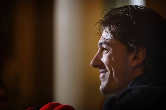Fabian Cancellara (SUI) - Team Radioshack Leopard CYCLISME : Conference de Presse - Paris Roubaix - 05 04 2013 PhotoNews Panoramic 