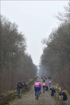 Equipe Lampre - Merida CYCLISME : Entrainement Paris Roubaix - 05 04 2013 PhotoNews Panoramic 