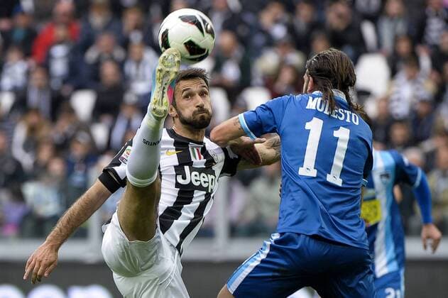 Mirko Vucinic Juventus.Torino 6 04 2013 Juventus Stadium.Football Calcio Serie A 2012 13. Juventus vs Pescara. federicoxtardito