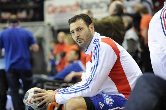 JEROME FERNANDEZ (FRANCE) HAND : France vs Norvege - Qualification Euro 2014 Masculin - 06 04 2013 - G.Ramon PanoramiC 