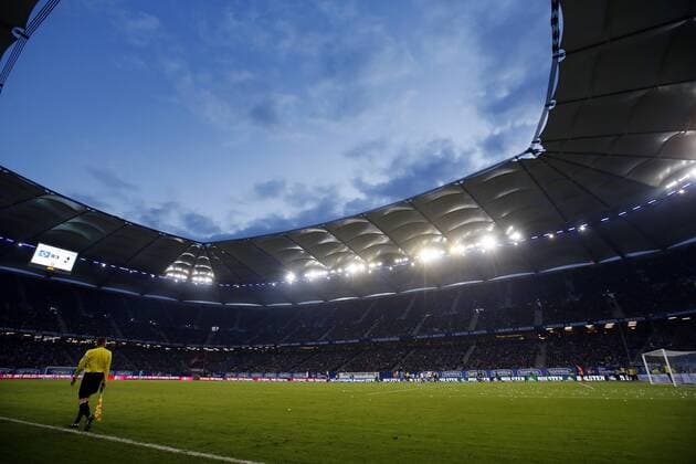 Fußball, 1. Bundesliga 2012 13, Hamburger SV - Hamburger Imtech-Arena, Heimspielstätte des HSV
