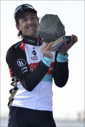 Podium : Sieger Fabian Cancellara (Switzerland Team Radioshack Leopard) Radsport: Paris Roubaix - 07 04 2013 xPhotoxNewsx 