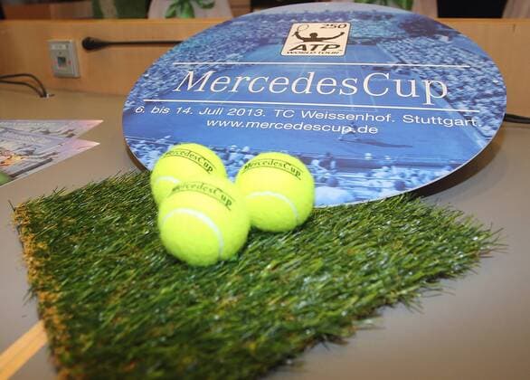 08.04.2013 Stuttgart Tennis Mit dem Zuschlag zur Austragung eines ATP-Rasenturniers ab 2015 hat für den MercedesCup eine neue Epoche begonnen