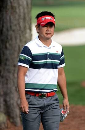 Hiroyuki Fujita of Japan is seen on the range during a practice round before the Masters golf tournament at Augusta National Golf Club on April 8, 2013 in Augusta, Georgia. The 77th Masters tournament will begin on Thursday.  AUG20130408317