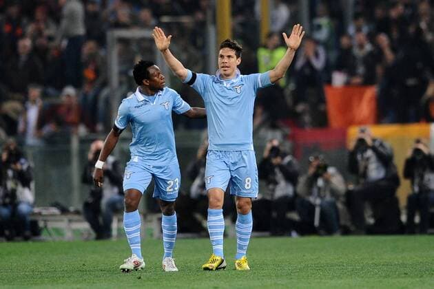 Anderson Hernanes Lazio.Serie A.AS Roma Vs Lazio Rom AntoniettaxBaldassarre