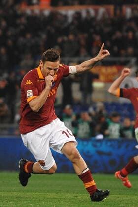 Francesco Totti 1-1 Goal celebration Roma 08 04 2013 Serie A AS Rom Vs Lazio Rom andreaxstaccioli
