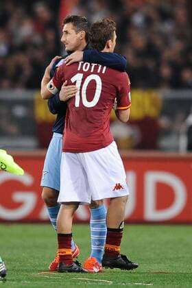 Miroslav Klose Lazio e Francesco Totti Roma. Serie A AS Rom vs Lazio Rom AntoniettaxBaldassarre