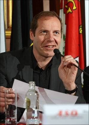 Christian Prudhomme (ASO Director) CYCLISME : Presentation des Classiques ardennaises 2013 - Liege - 09 04 2013 Photonews Panoramic 