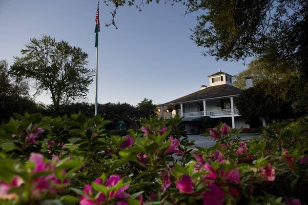 The sun rises on the Augusta National club house a day before the Masters Golf tournament begins, on April 10, 2013 in Augusta, Georgia.  AUG20130410307