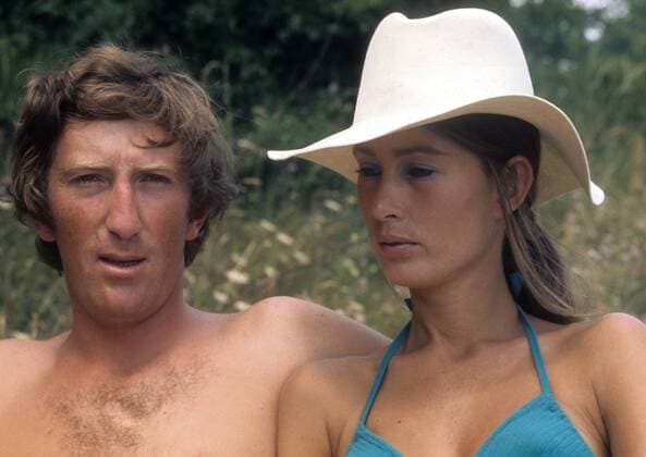 Motorsport, Formel 1, Ehefrauen der Ikonen - Archivbilder Jochen Rindt (AUT) mit seiner Ehefrau Nina.