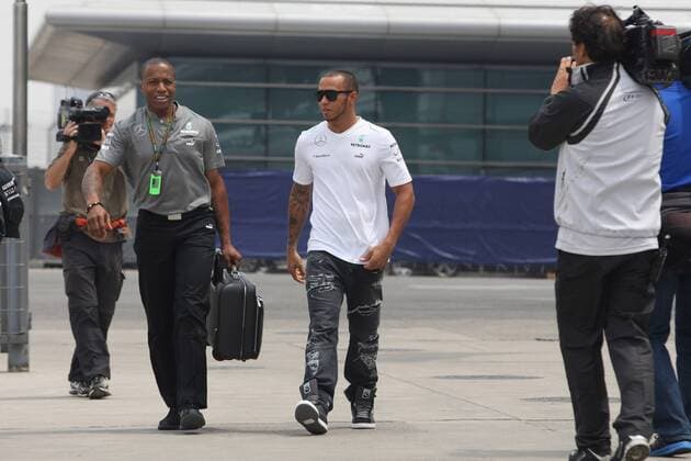 11.04.2013- Lewis Hamilton (GBR) Mercedes AMG F1 W04 