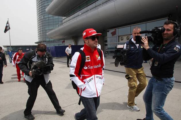 11.04.2013- Fernando Alonso (ESP) Scuderia Ferrari F138 