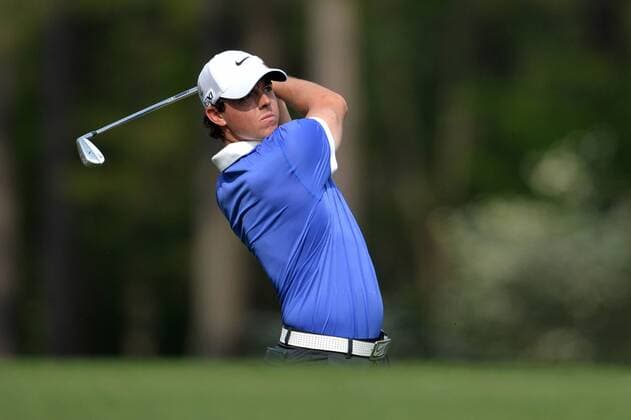 Rory McIlroy watches his drive off of the 12th tee box during the first round of the Masters at Augusta National on April 11, 2013 in Augusta, Georgia.  AUG20130411381