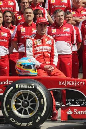 12.04.2013- Fernando Alonso (ESP) Scuderia Ferrari F138 