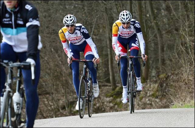 Dennis Vanendert and Jelle Vanendert riders of Lotto Belisol Team CYCLISME : Reconnaissance Lotto Belisol - Amstel Gold Race - Maastricht - 12 04 2013 Photonews Panoramic 