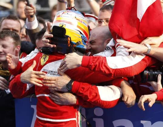 Motorsports: FIA Formula One World Championship 2013, Grand Prix of China, 3 Fernando Alonso (ESP, Scuderia Ferrari), xHOCHxZWEIx