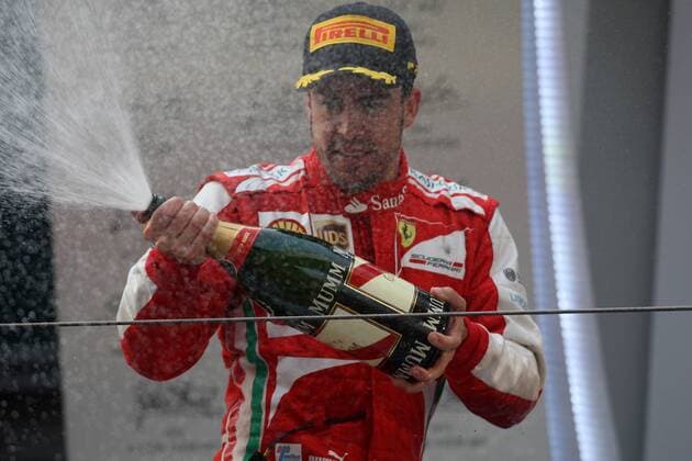 14.04.2013- Race, Fernando Alonso (ESP) Scuderia Ferrari F138 race winner 