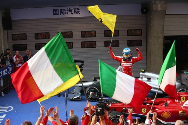 14.04.2013- Race, Fernando Alonso (ESP) Scuderia Ferrari F138 race winner 