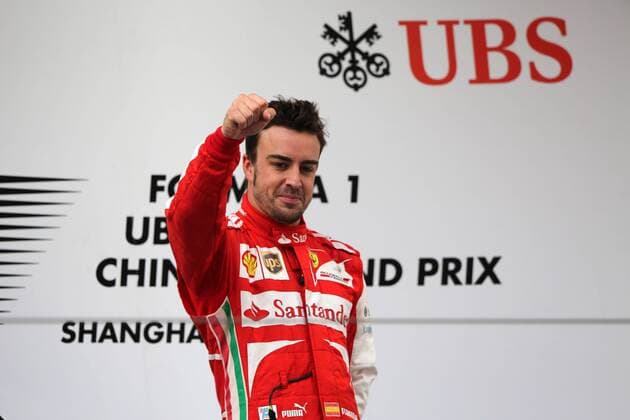 14.04.2013- Race, Fernando Alonso (ESP) Scuderia Ferrari F138 race winner 