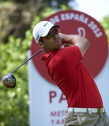 VALENCIA, SPAIN - APRIL 18: Paul Casey of England teesduring the Open de Espana 2013 at Parador de El Saler on April 18, 2013 in Valencia, Spain (Photo by Aitor Alcalde Colomer). 