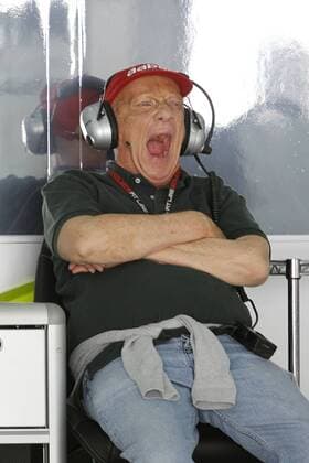 Motorsports: FIA Formula One World Championship 2013, Grand Prix of Bahrain, Niki Lauda (AUT, Mercedes AMG Petronas F1 Team), xHOCHxZWEIx