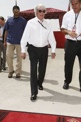 Motorsports: FIA Formula One World Championship 2013, Grand Prix of Bahrain, Bernie Ecclestone (GBR, President and CEO of Formula One Management and Formula One Administration) xHOCHxZWEIx