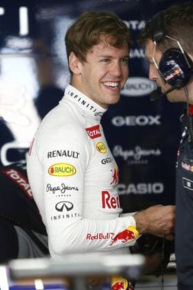 Motorsports: FIA Formula One World Championship 2013, Grand Prix of Bahrain, 1 Sebastian Vettel (GER, Infiniti Red Bull Racing), xHOCHxZWEIx
